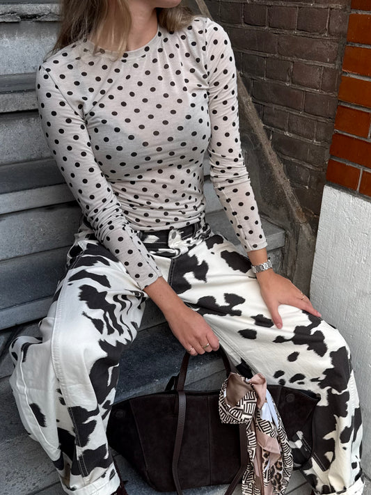Sienna Dot Top | Cream