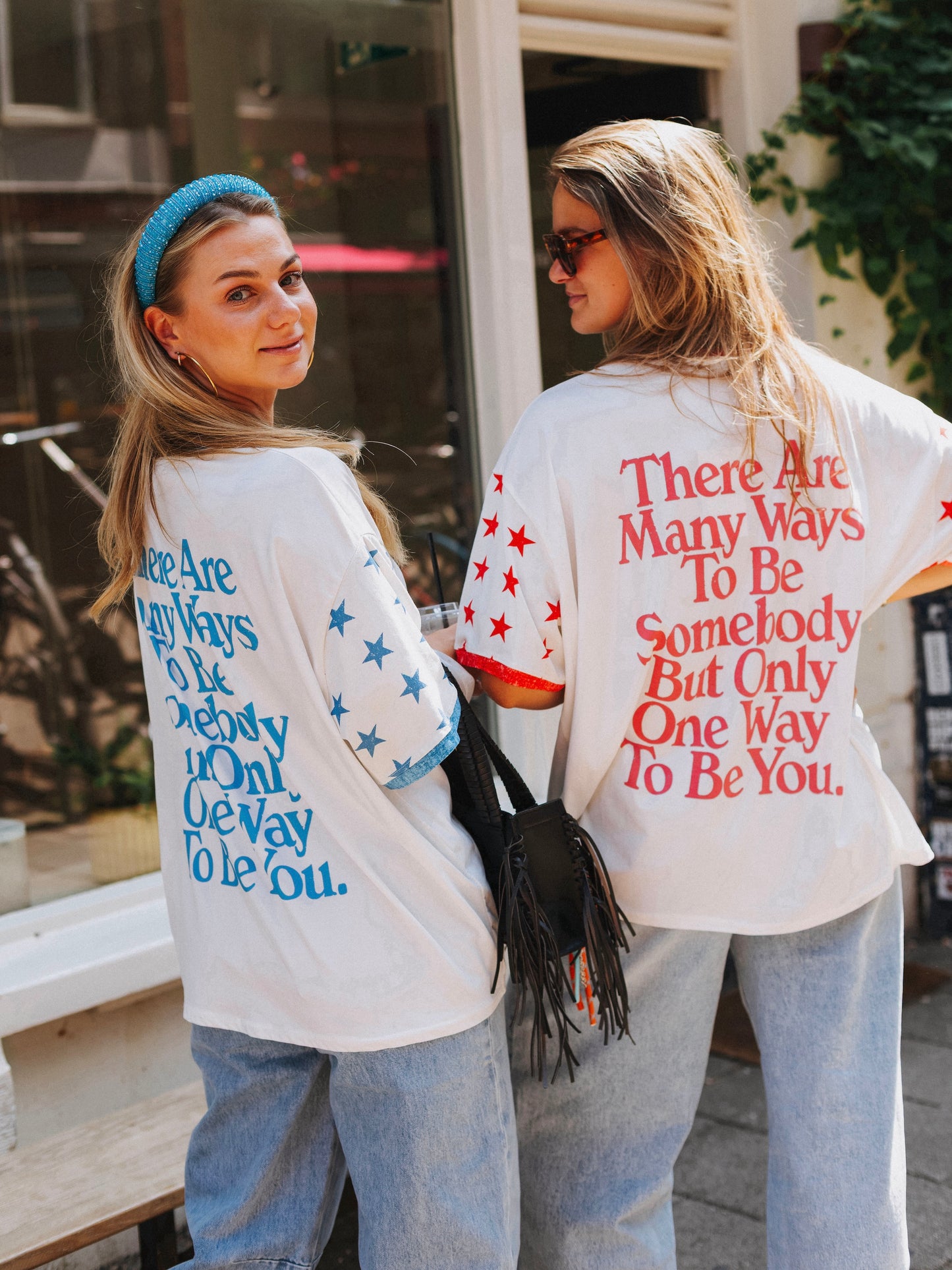 Senn T-shirt Stars (Raspberry Red)