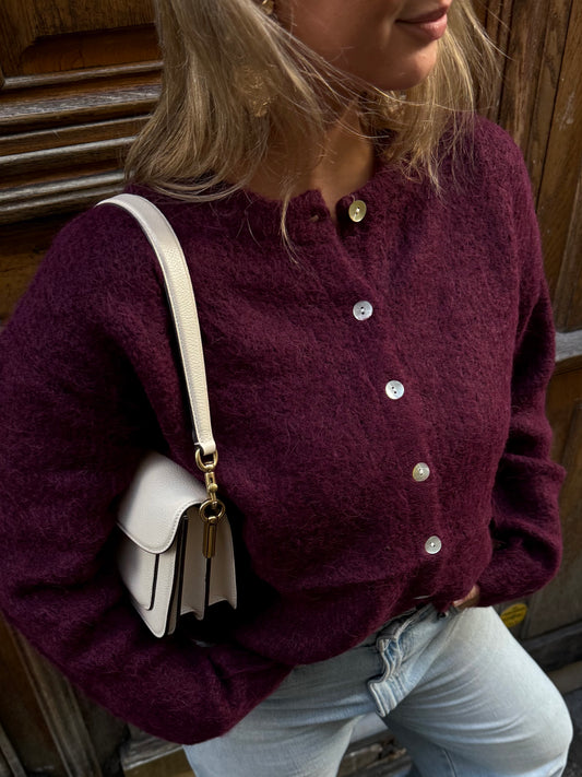 Sophie Cardigan | Burgundy