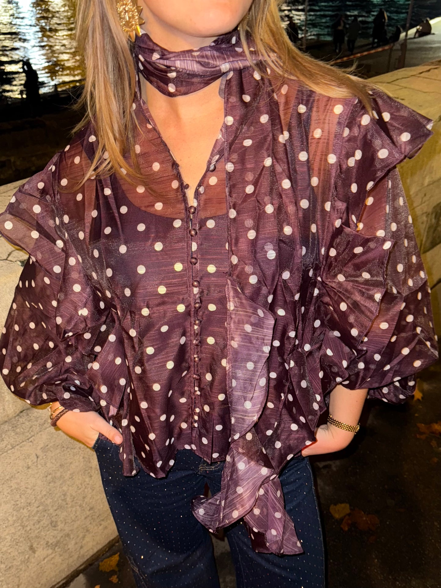 Fé Polka Blouse