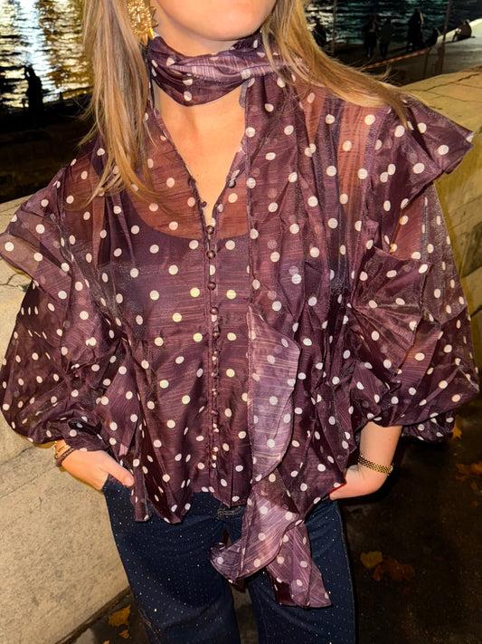 Fé Polka Blouse