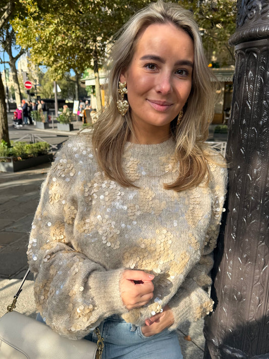 Amber Glam Cardigan | Cream