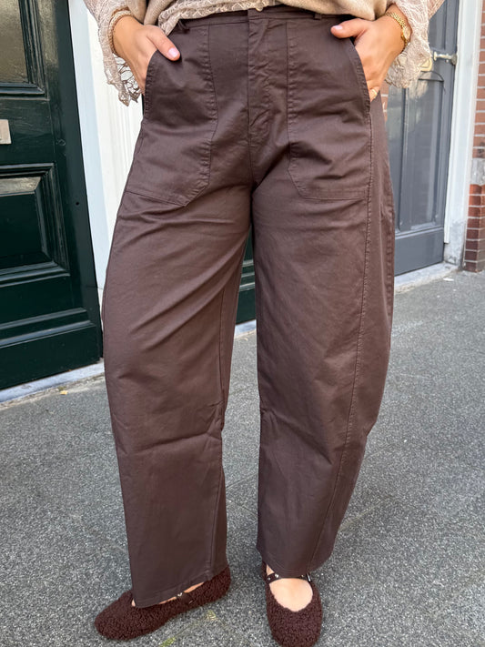 Yasmin Balloon Pants | Chocolate Brown
