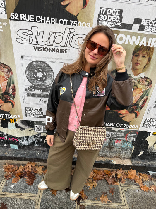 Race Jacket | Chocolate Brown