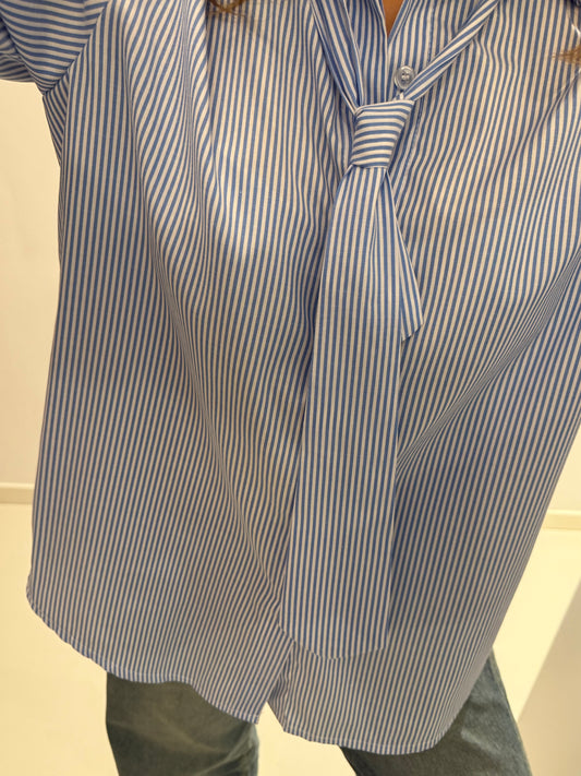 Tie Blouse | Blue