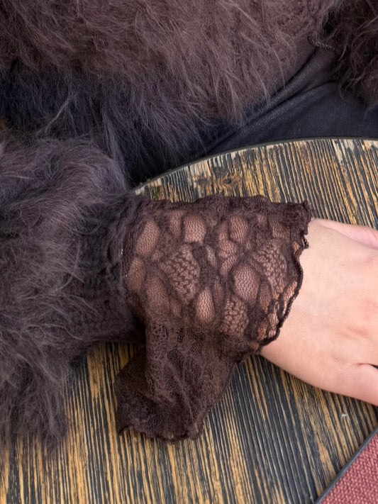 Maeve Lace Top | Chocolate Brown