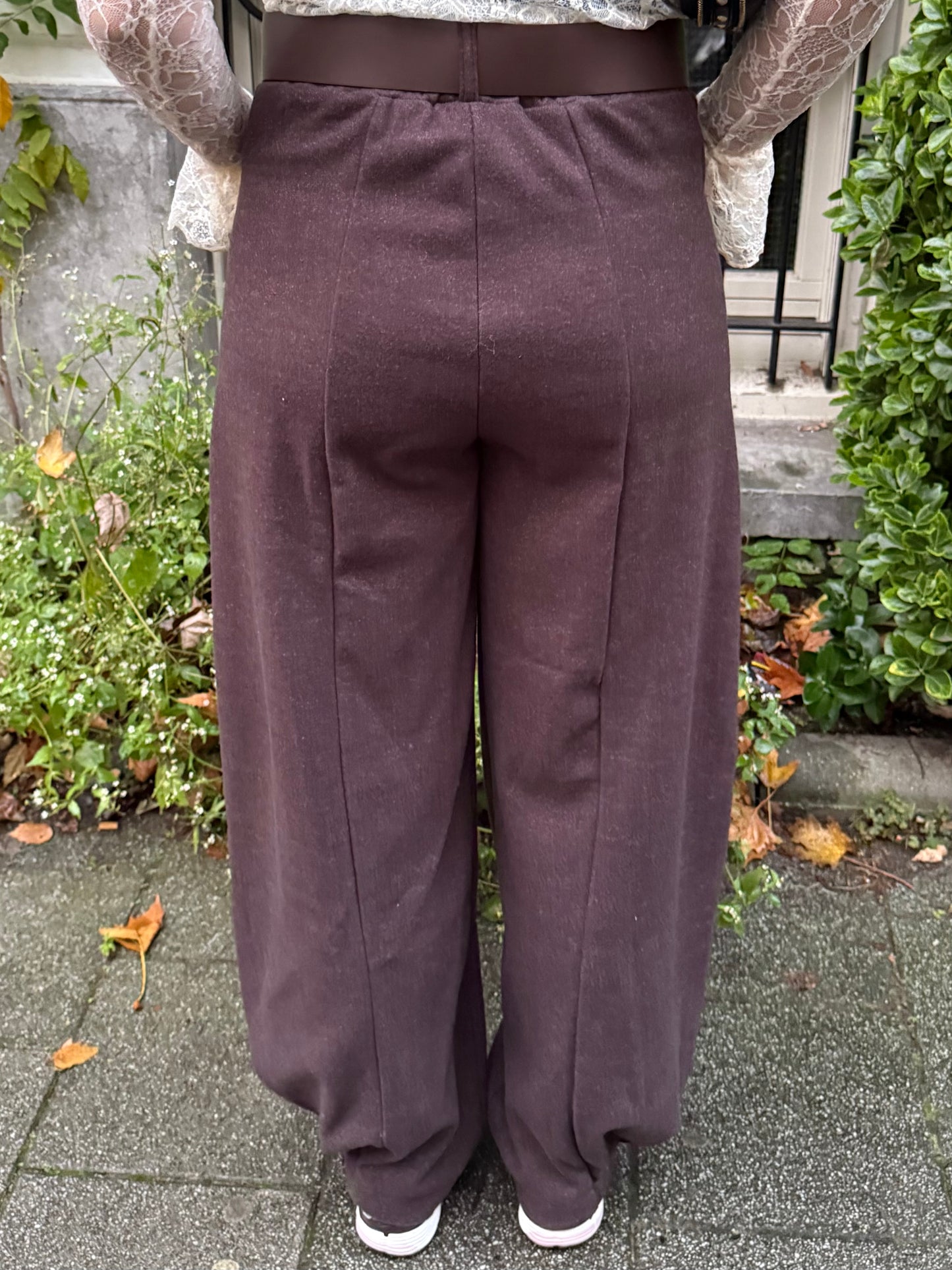 Cleo Knit Balloon Pants | Chocolate Brown