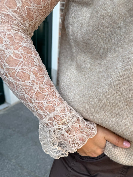 Maeve Lace Top - Cream