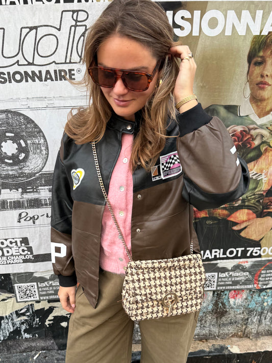 Race Jacket | Chocolate Brown