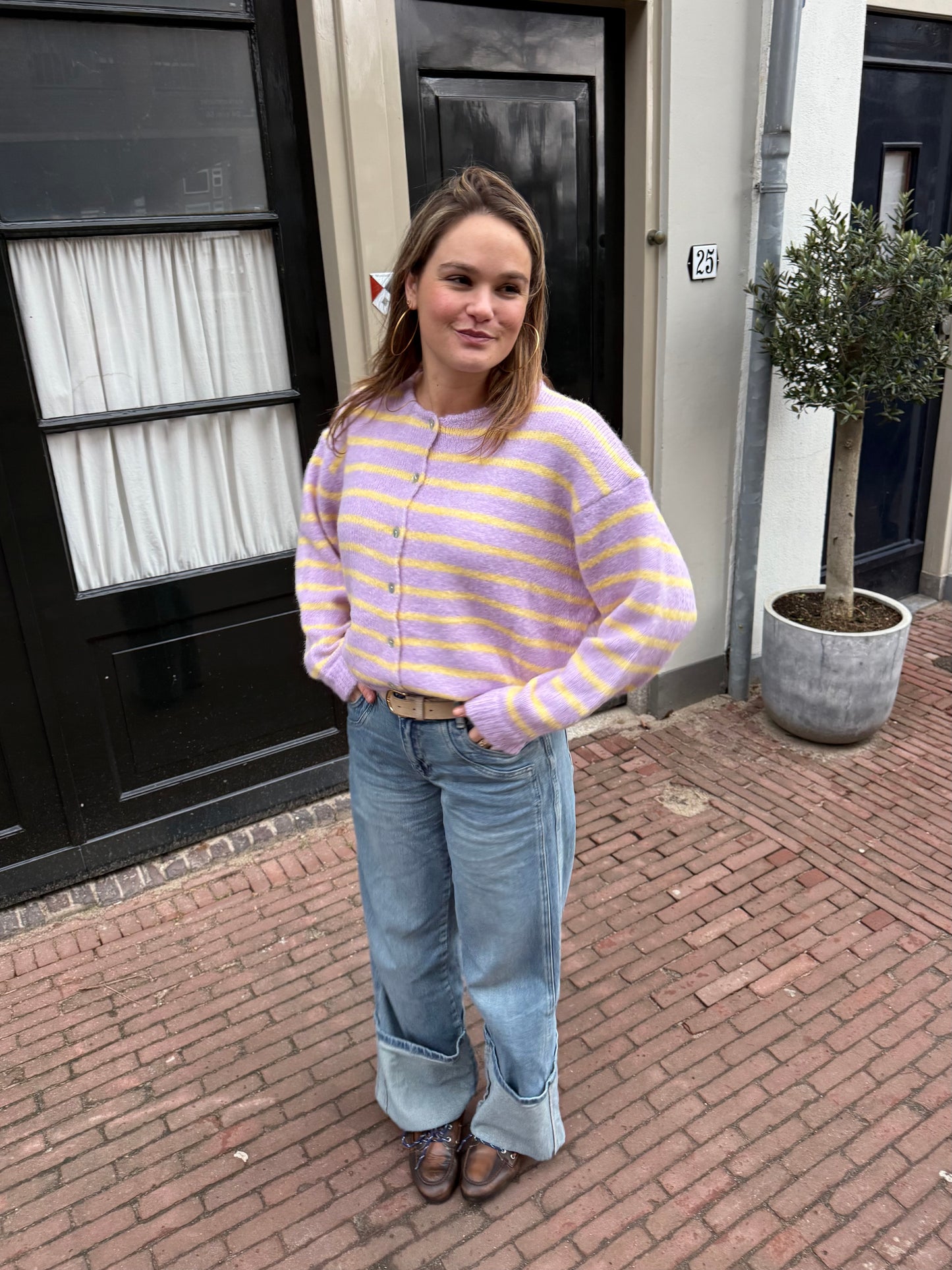 Ezra Knit Vest | Paars