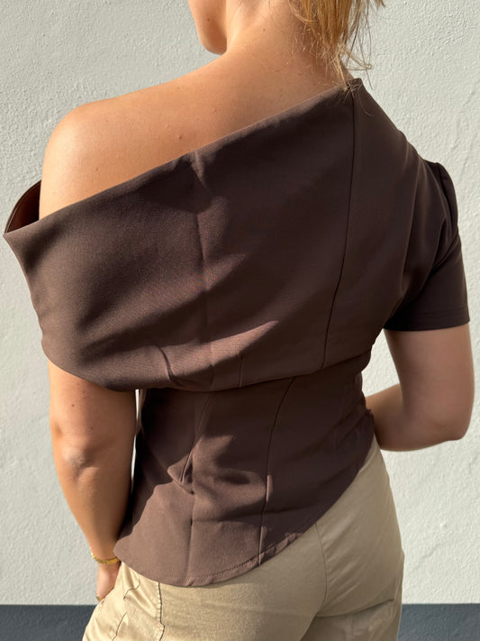 Hazel Top | Chocolate Brown