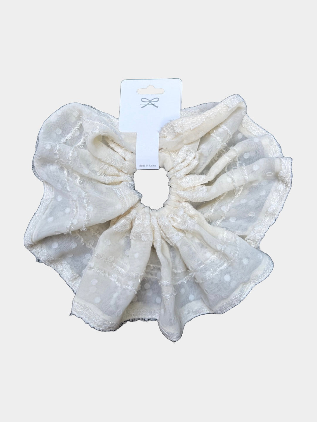 Cato Scrunchie (Pearl White)