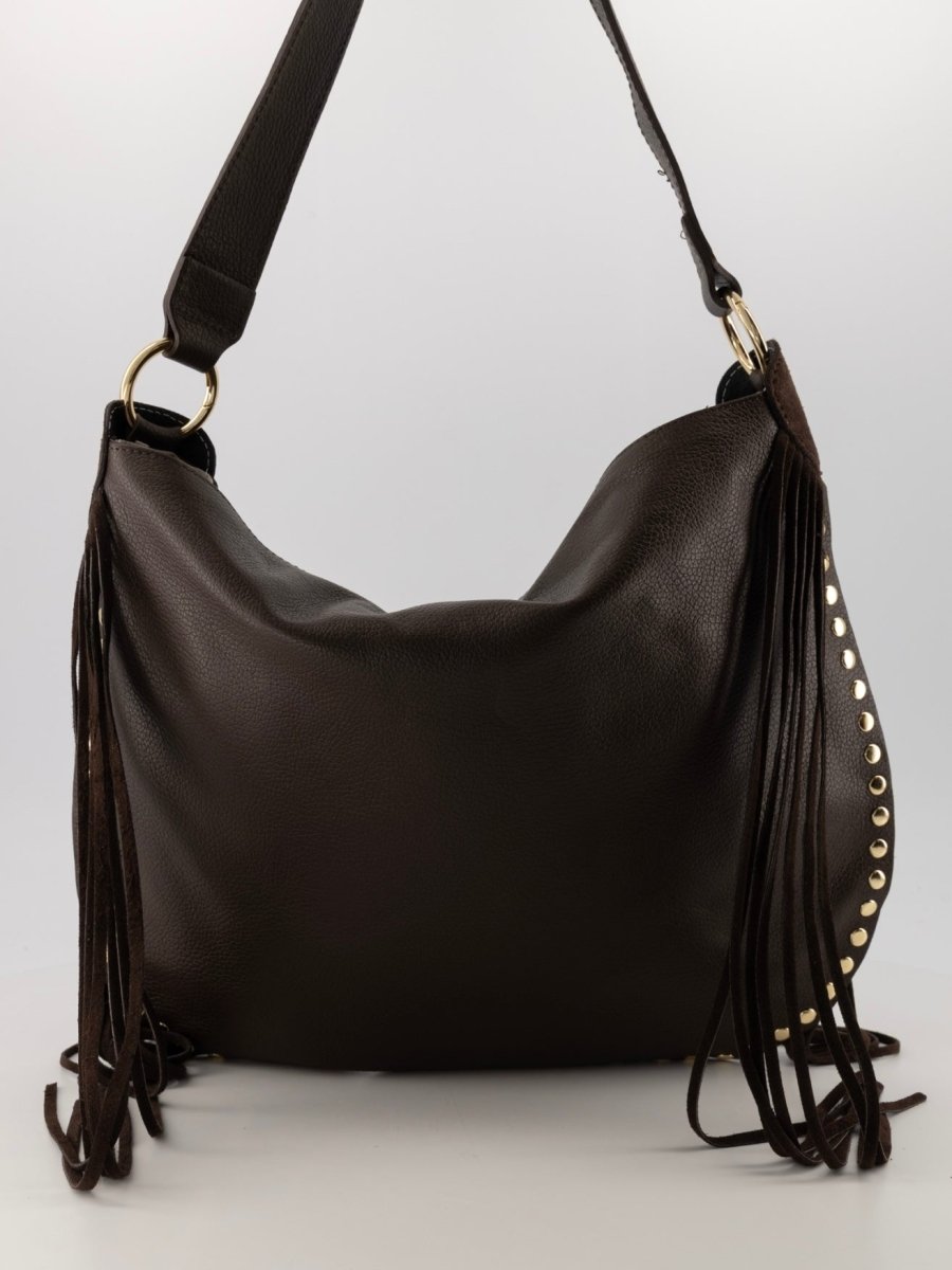 Coacha Suede Leren Tas | Choco Bruin - Maison FAV