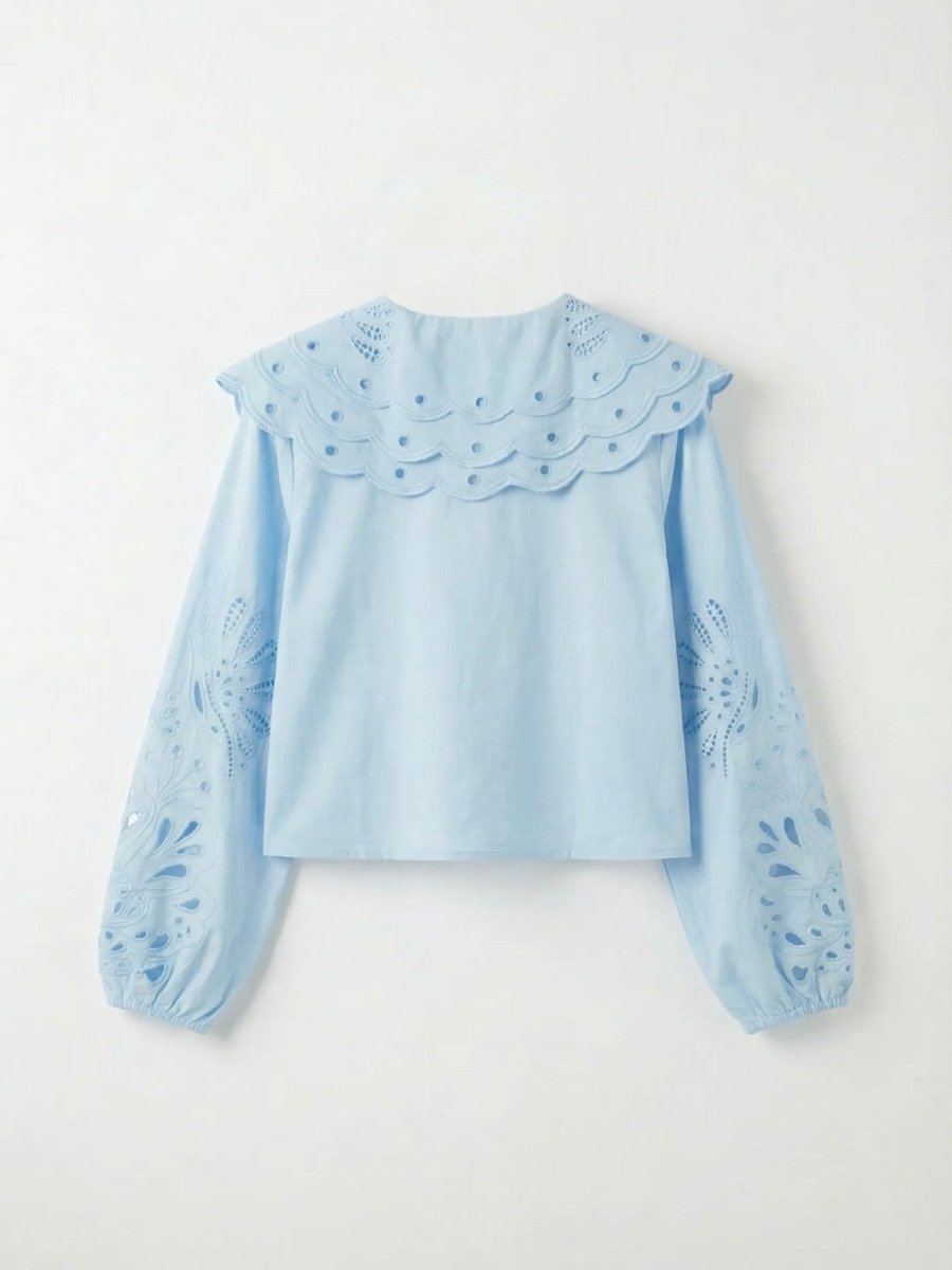 Emma Blouse | Blauw - Maison FAV
