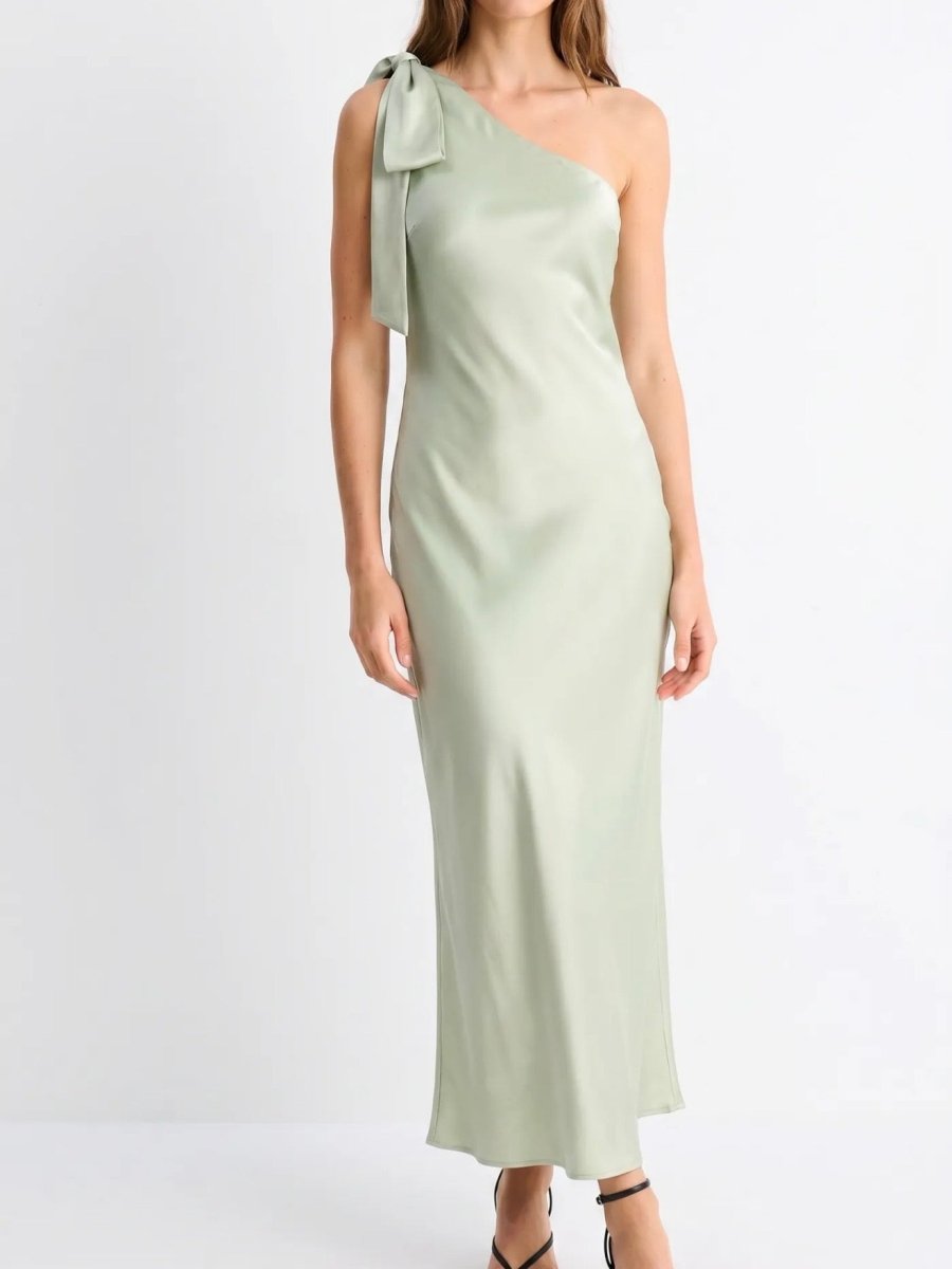 Katie Bow Dress | Mint - Maison FAV