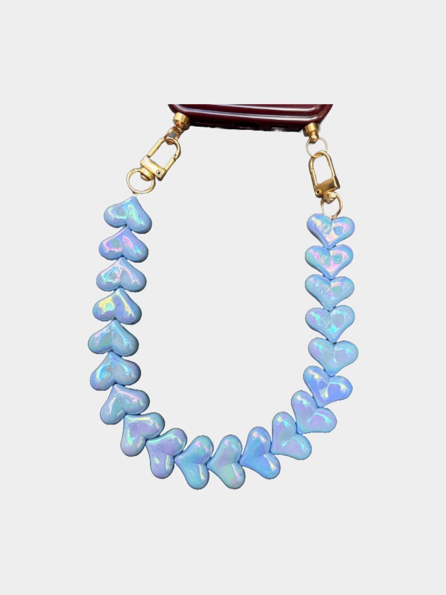 Liz Heart Telefoonkoord (Ocean Blue) - Maison FAV
