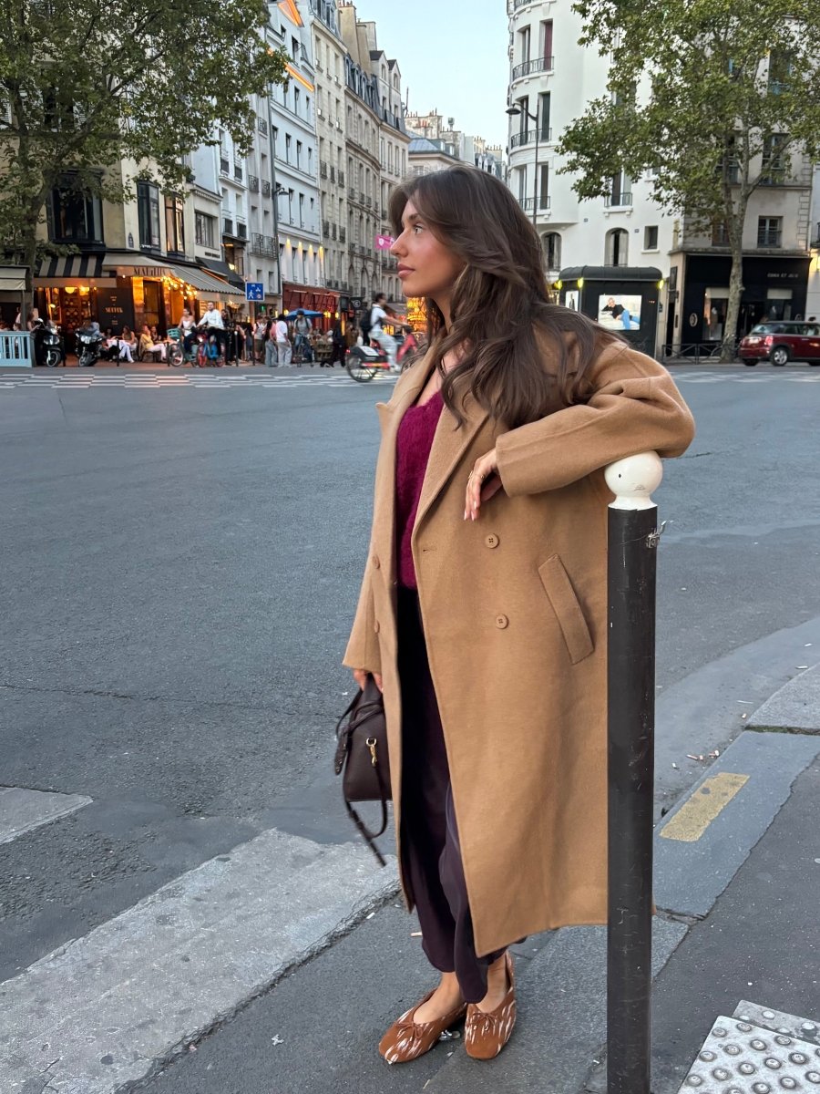 Marie Wool Long Coat - Maison FAV