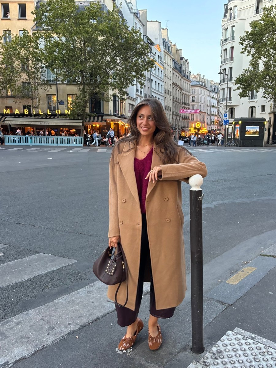 Marie Wool Long Coat - Maison FAV