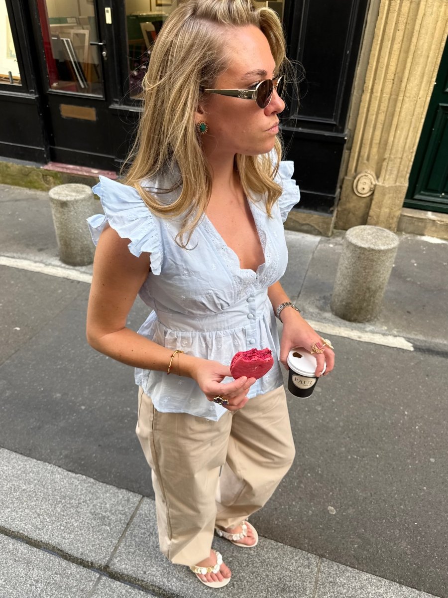 Mila Kanten Top - Maison FAV