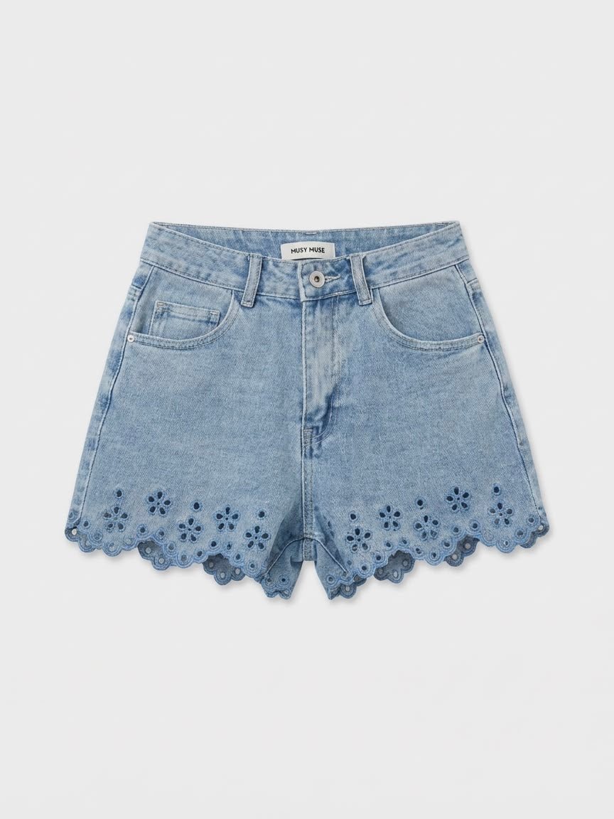 Mimi Denim Short - Maison FAV