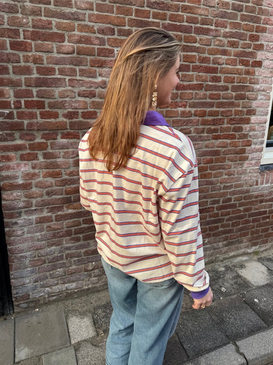Nine Polo | Purple/Orange - Maison FAV