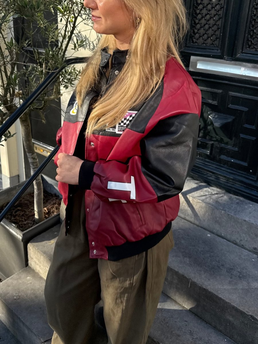 Race Jacket | Cherry Red - Maison FAV