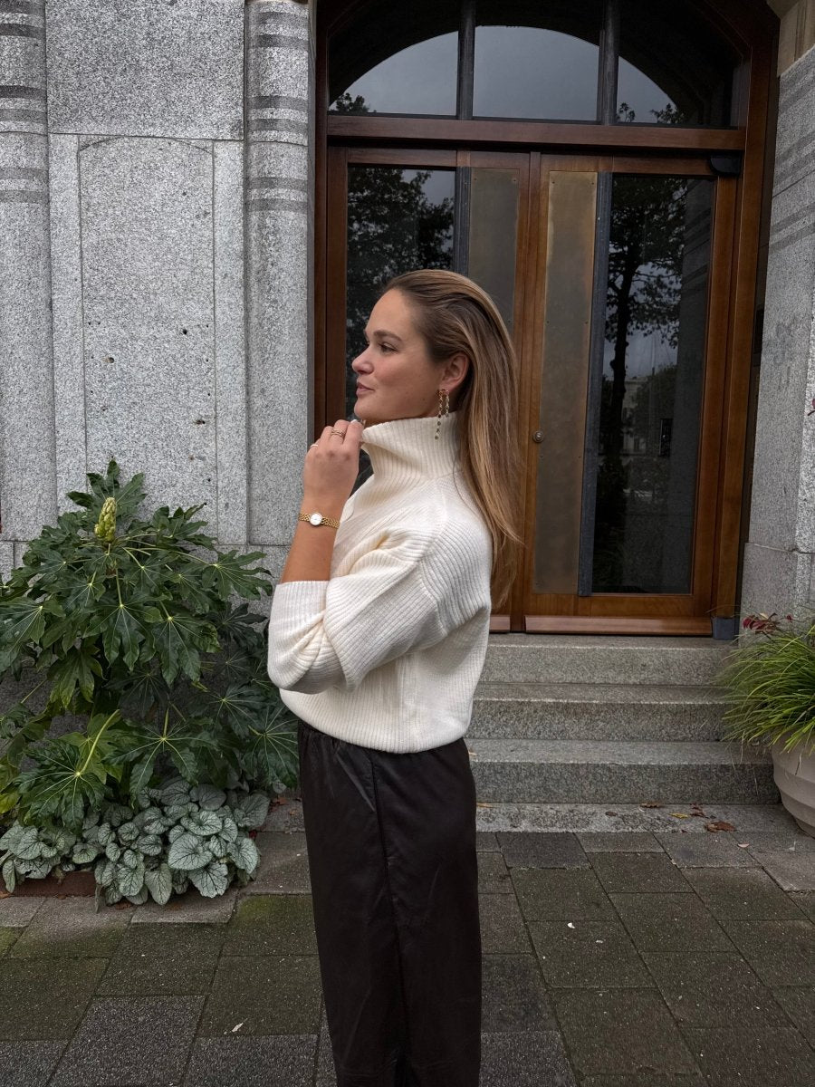 Robin Zipper Vest | Cream - Maison FAV