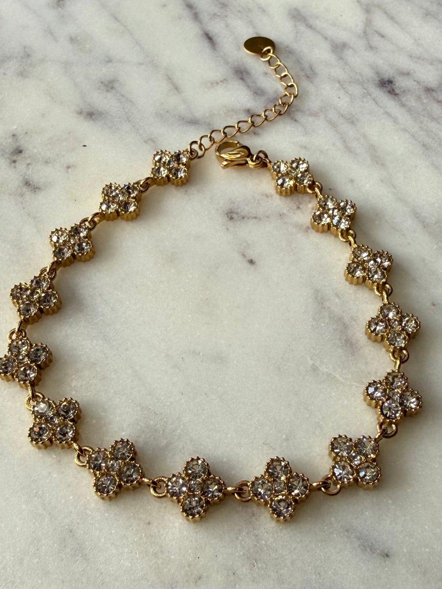 Senna Sparkle Armband | White - Maison FAV