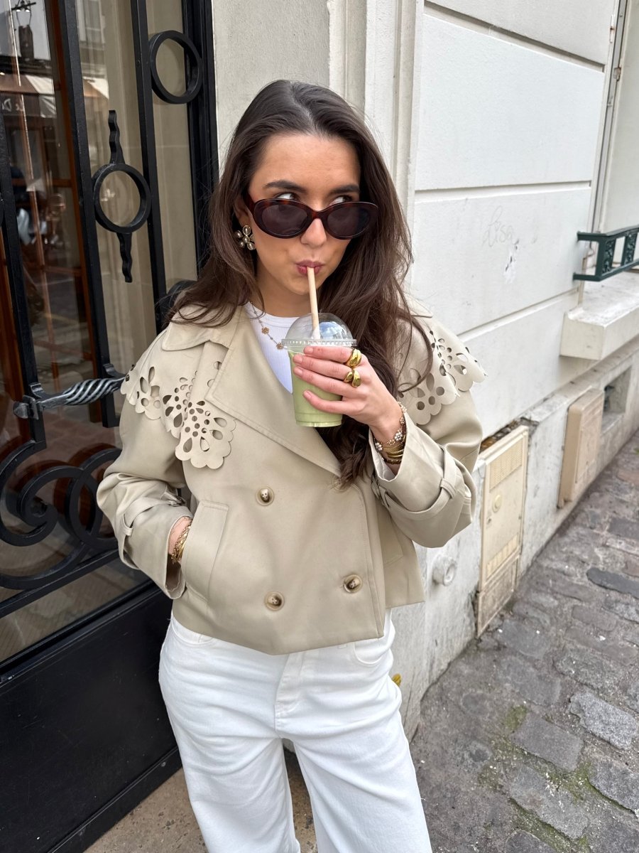 Sophie Cropped Trenchcoat - Maison FAV