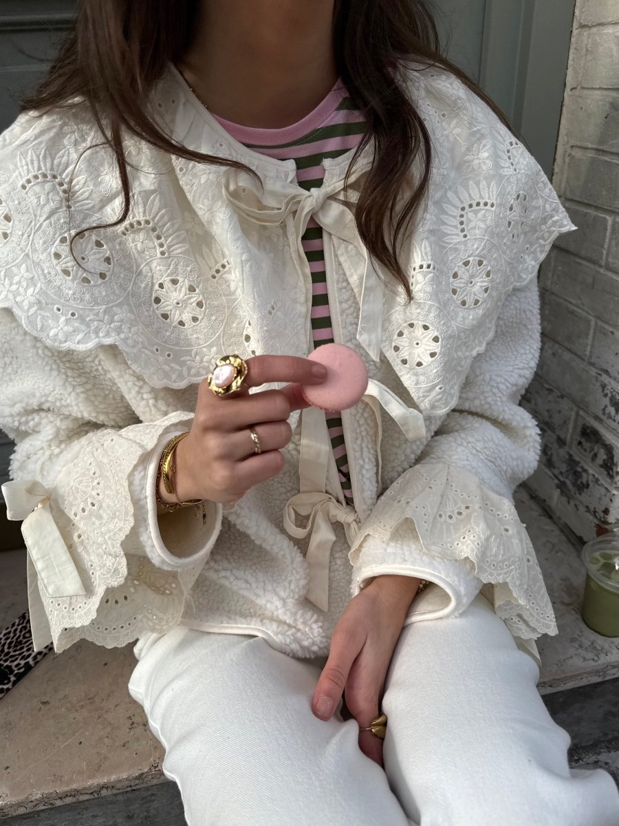 Sophie Teddy Ruffle Jacket - Maison FAV