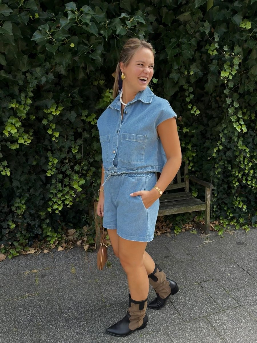 Tess Denim Short - Maison FAV