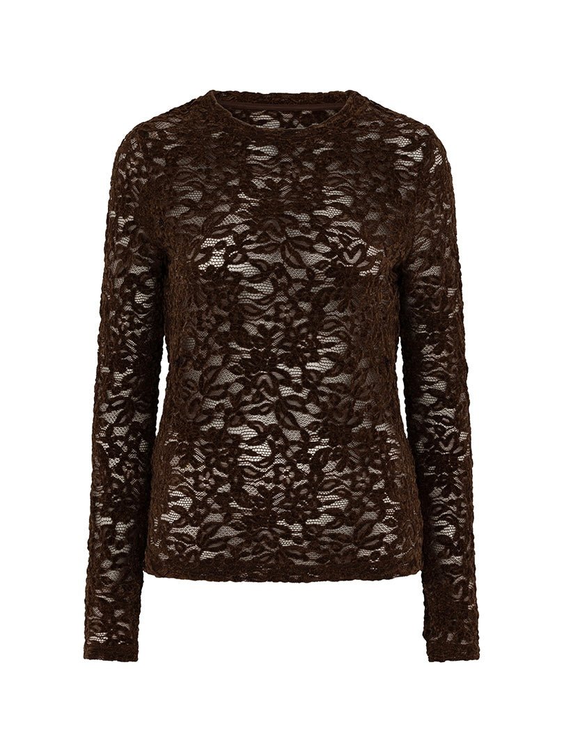 Velvet Lacey Top - Maison FAV