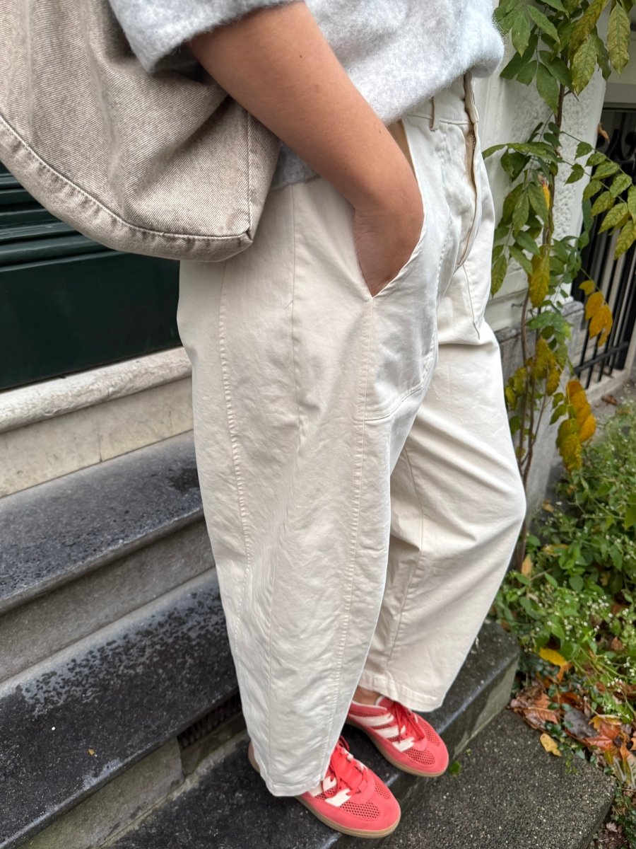 Yasmin Balloon Pants | Cream - Maison FAV