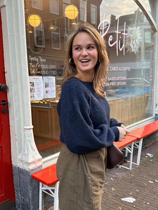 Khai Knit Off Shoulder | Marine