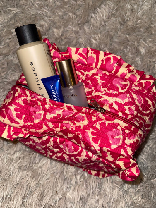 Ruffle Make-Up Bag | Extra Large