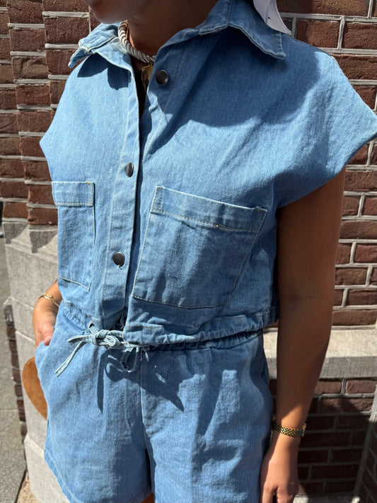 Tess Denim Top