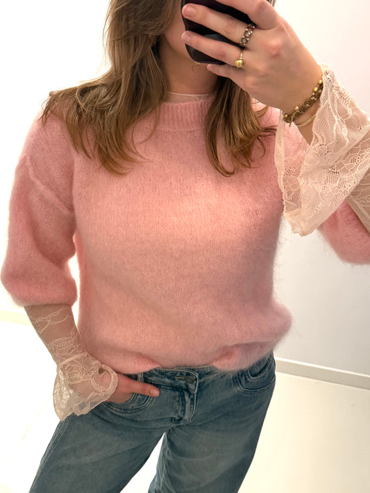 Joan Mohair Knit | Baby Pink