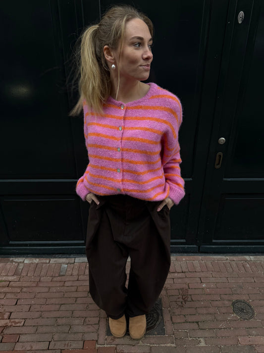 Ezra Knit Vest | Rose