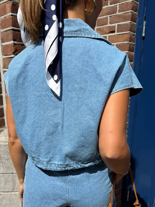Tess Denim Top