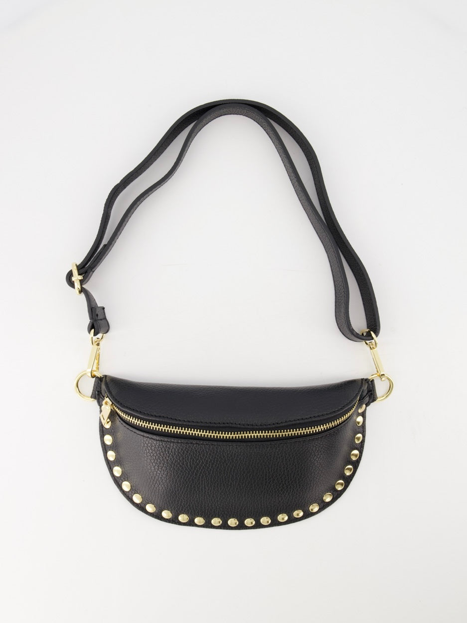 Cleo Leather Bag Crossbody | Black