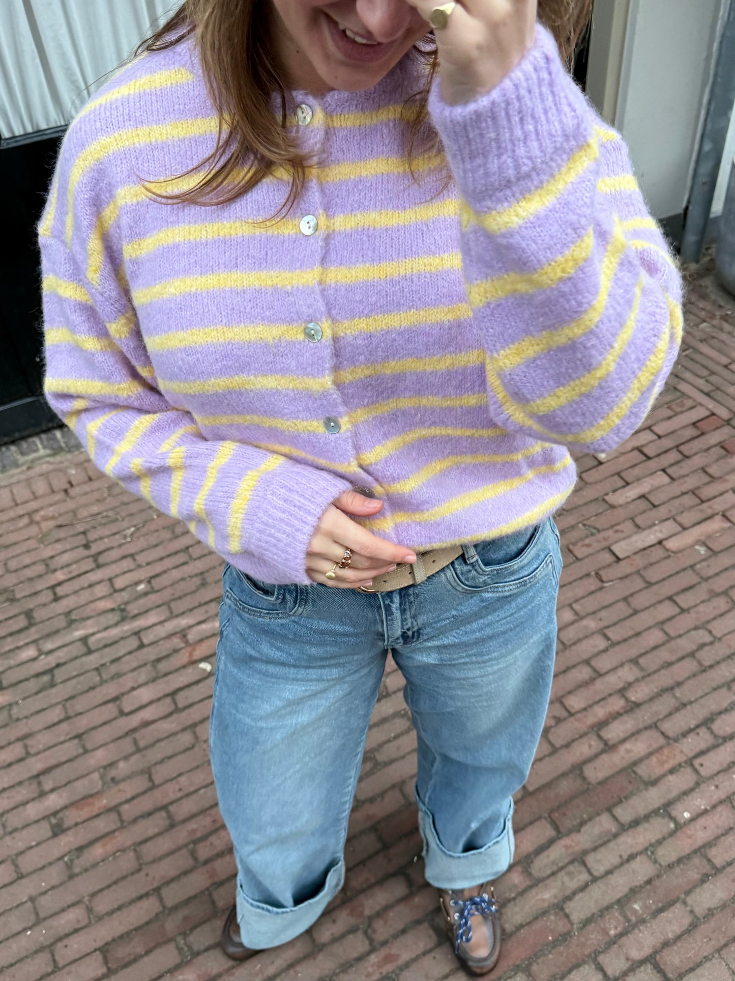 Ezra Knit Vest | Paars