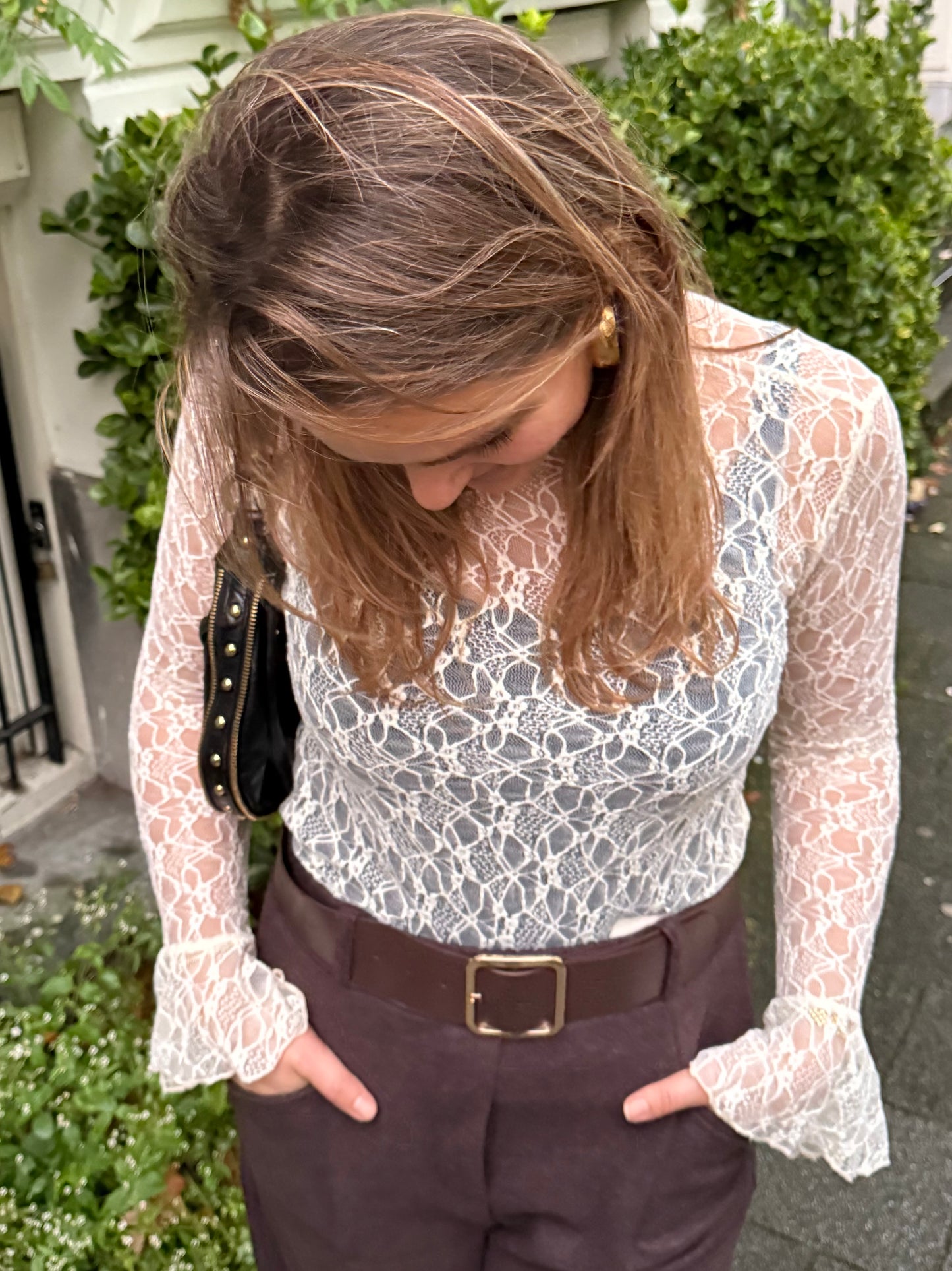 Maeve Lace Top - Cream