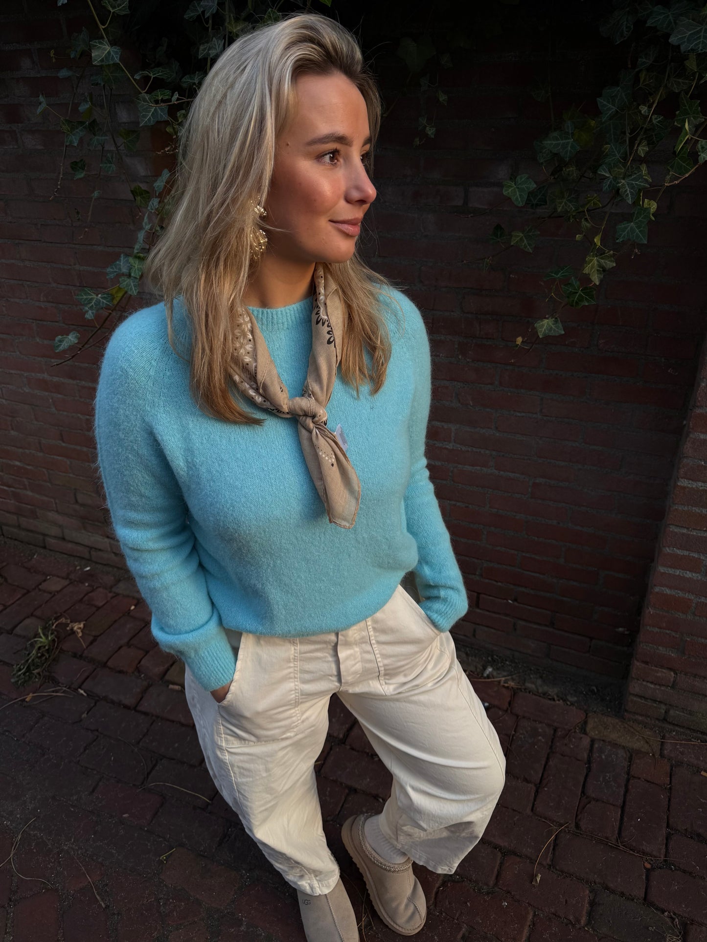 Jane Longsleeve Knit | Blue