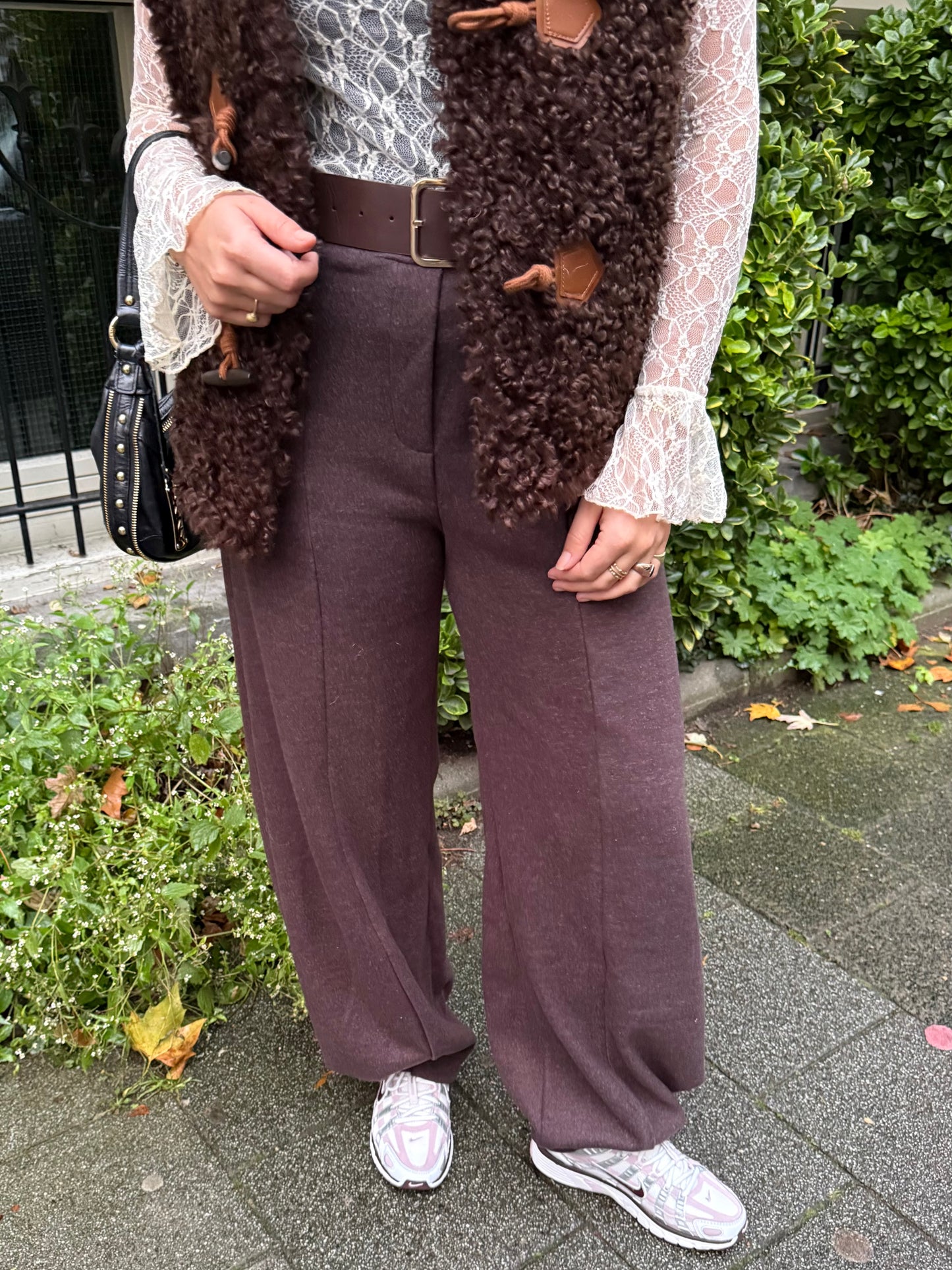 Cleo Knit Balloon Pants | Chocolate Brown