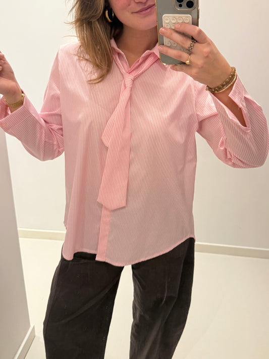 Tie Blouse | Pink