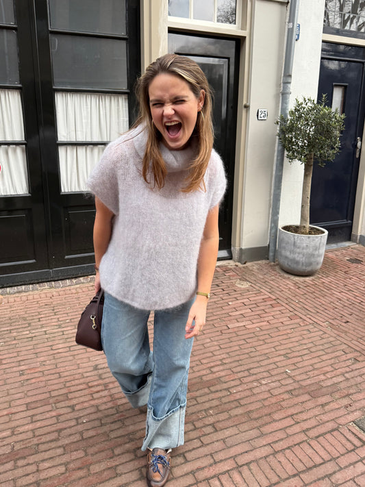 Lola Mohair Knit | Ash Grey