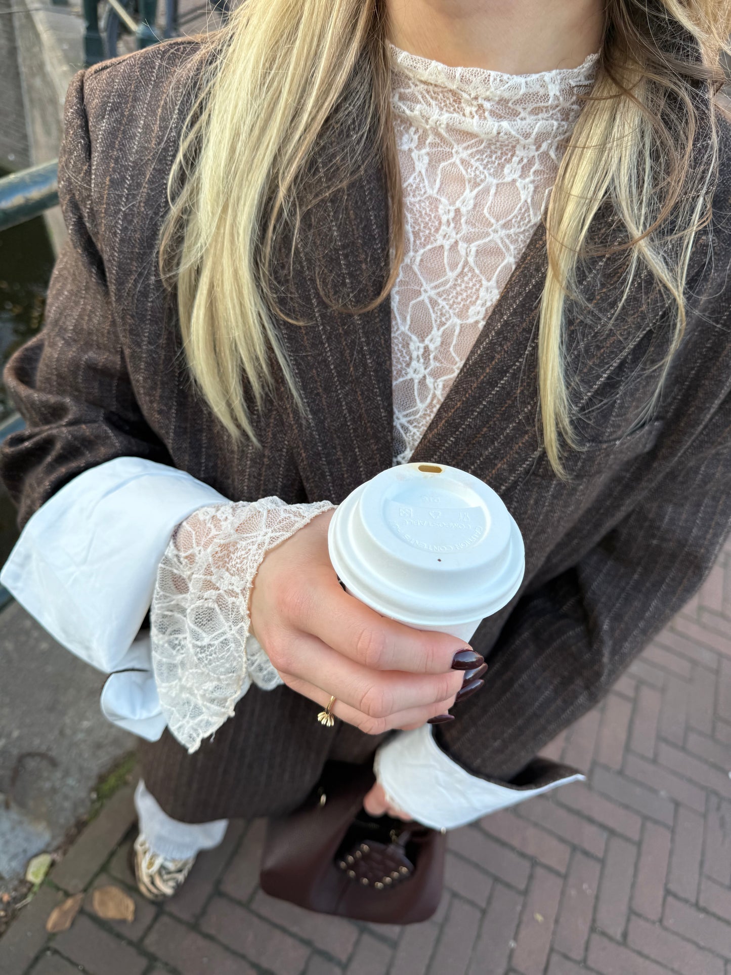 Maeve Lace Top - Cream