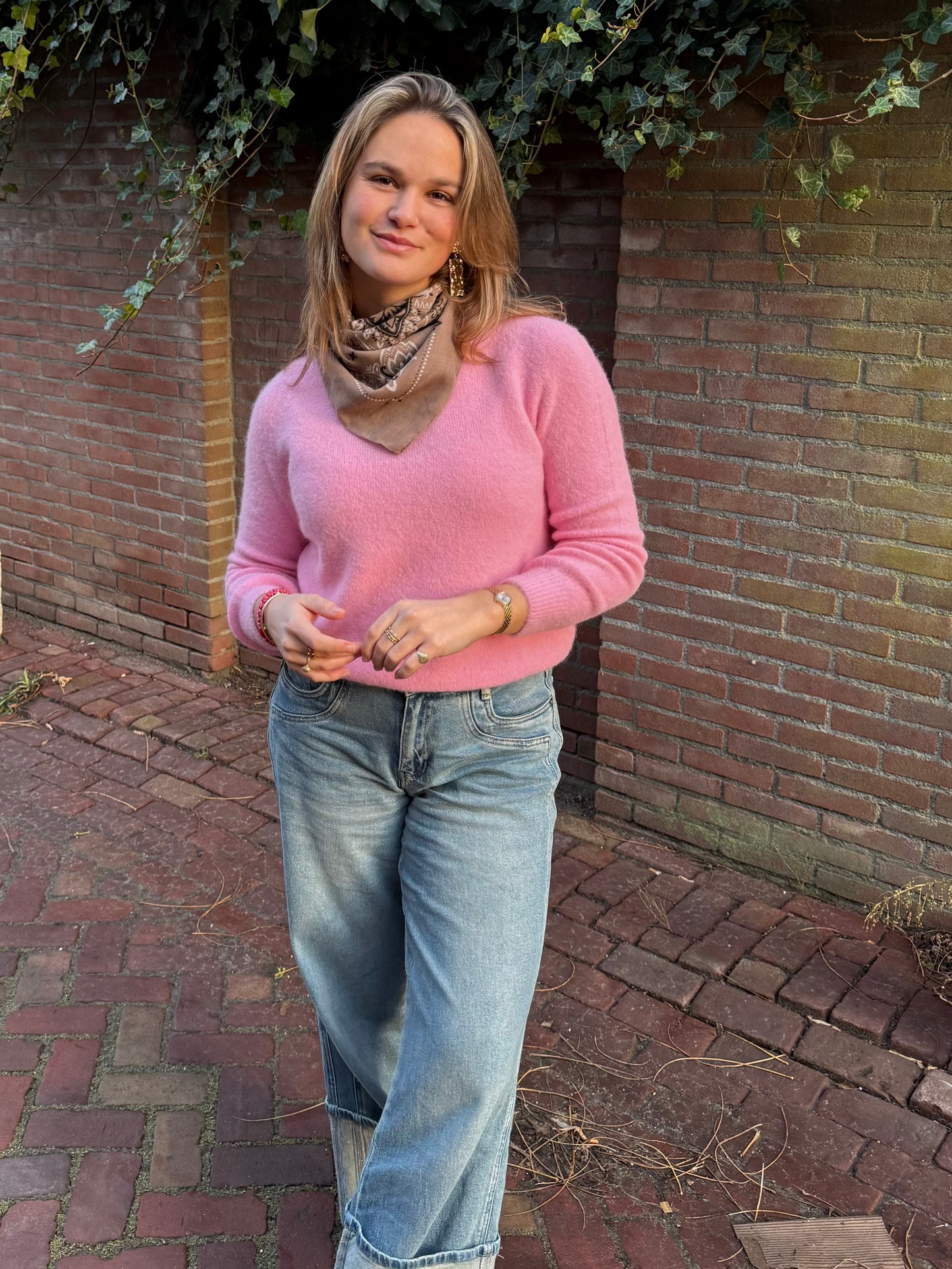 Jane Longsleeve Knit | Baby Pink