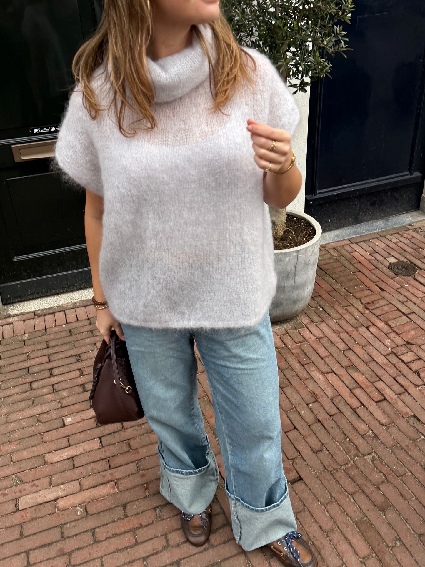 Lola Mohair Knit | Ash Grey