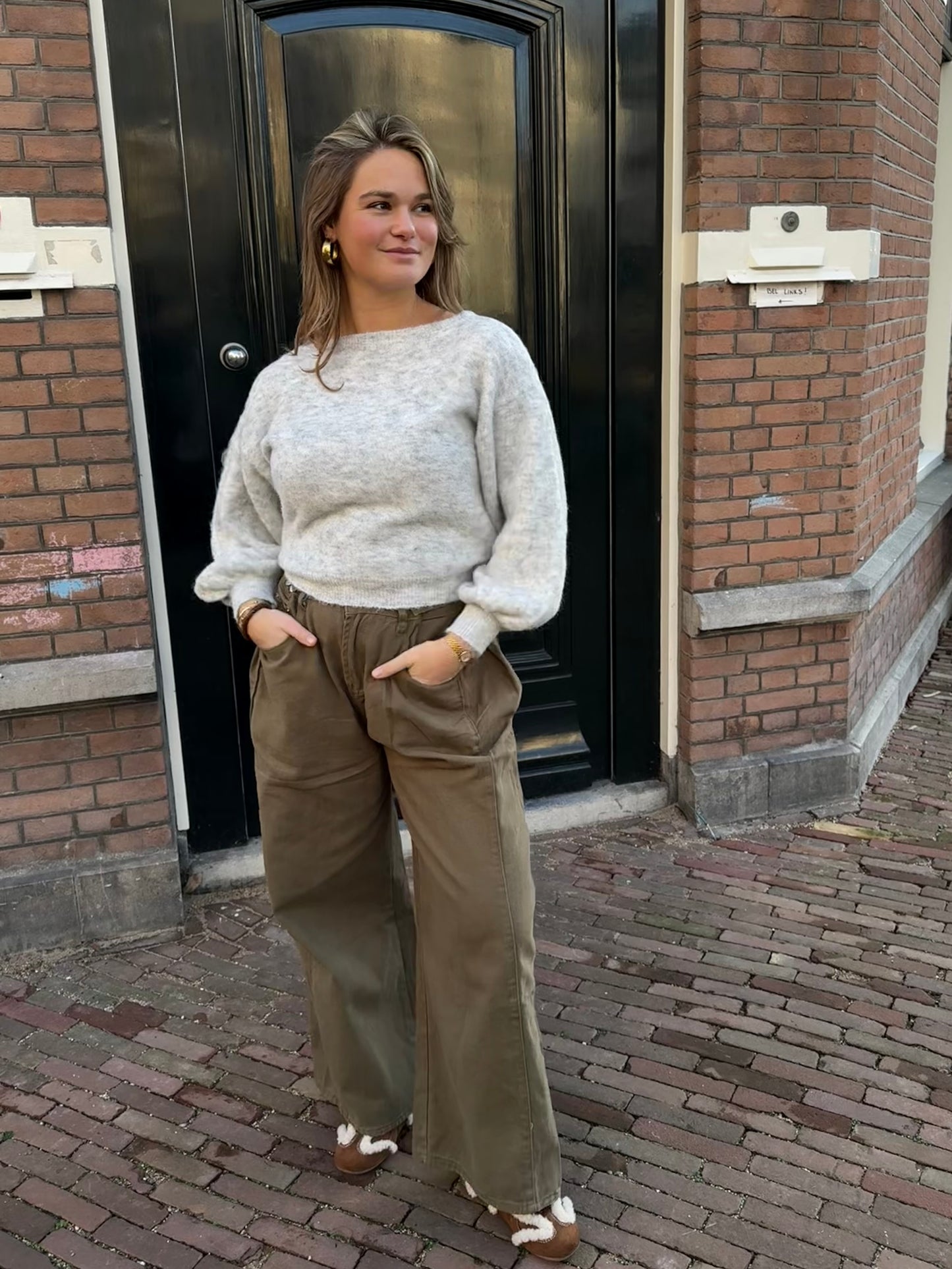 Khai Knit Off Shoulder | Grey